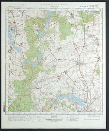 Mapa topograficzna : N-33-120-G : Dąbrowa