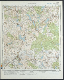 Mapa topograficzna : N-33-92-B : Drawsko Pomorskie
