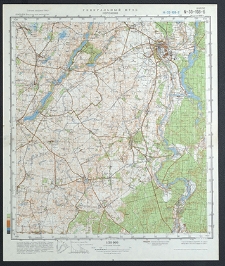 Mapa topograficzna : N-33-108-B : Koronowo