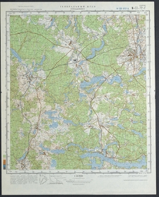 Mapa topograficzna : N-33-72-G : Kościerzyna