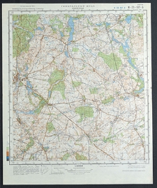 Mapa topograficzna : N-33-107-B : Łobżenica