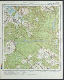 Mapa topograficzna : N-33-69-G : Manowo