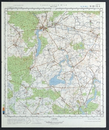 Mapa topograficzna : N-33-119-A : Margonin