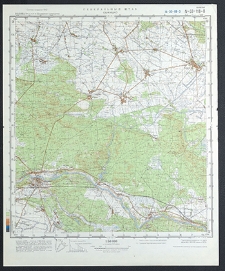 Mapa topograficzna : N-33-118-W : Obrzycko
