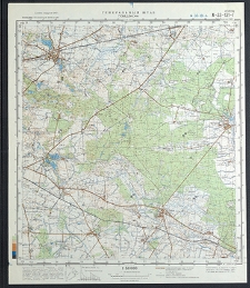 Mapa topograficzna : N-33-131-G : Pobiedziska