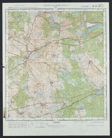 Mapa topograficzna : N-33-104-A : Recz