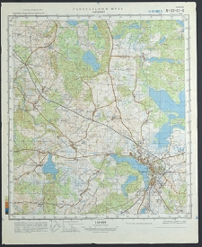 Mapa topograficzna : N-33-82-W : Szczecinek