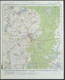 Mapa topograficzna : N-33-96-B : Tuchola