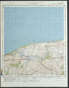 Mapa topograficzna : N-33-68-B : Ustronie Morskie