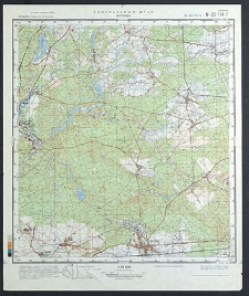 Mapa topograficzna : N-33-114-G : Witnica