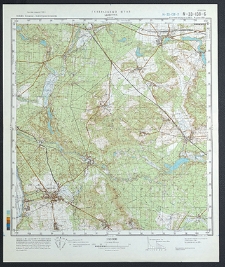 Mapa topograficzna : N-33-138-B : Cybinka
