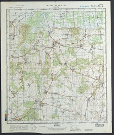 Mapa topograficzna : N-33-59-B : Głubczyce
