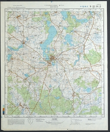 Mapa topograficzna : N-33-II4-B : Myślibórz