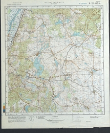Mapa topograficzna : N-33-I02-A : Wełtyń