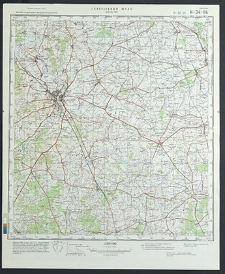 Mapa topograficzna : N-34-II4 : Ciechanów