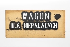 Szablon kolejowy : Wagon dla niepalących