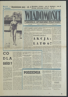 Wiadomości : Tygodnik Zagłębia Miedziowego nr 30 (539), lipiec `67