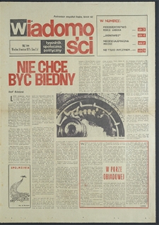 Wiadomości : Tygodnik Zagłębia Miedziowego nr 14 (784), kwiecień `72