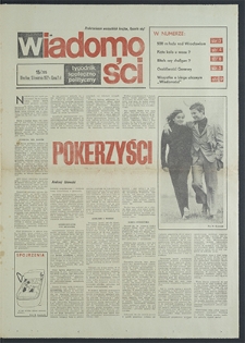 Wiadomości nr 15 (785), kwiecień `72