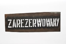 Szablon kolejowy : Zarezerwowany