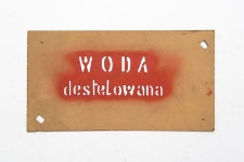 Szablon kolejowy : Woda destylowana