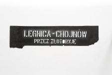 Szablon kolejowy : Legnica–Chojnów przez Złotoryję
