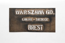 Szablon kolejowy : Warszawa Gdańska Łuków–Siedlce Brest