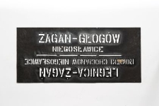 Szablon kolejowy : Żagań–Głogów przez Niegosławice ; Legnica–Żagań przez Rokitki–Chocianów–Niegosławice