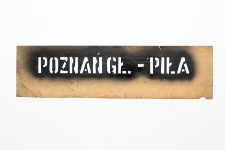 Szablon kolejowy : Poznań Główny–Piła