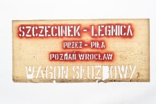 Szablon kolejowy : Szczecinek–Legnica przez Piła–Poznań–Wrocław ; wagon służbowy