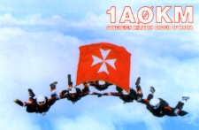 Karta QSL 1A0KM : Suwerenny Zakon Kawalerów Maltańskich