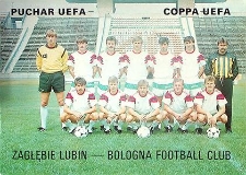 Puchar UEFA : runda pierwsza, Zagłębie Lubin – Bologna FC 19.09.1990