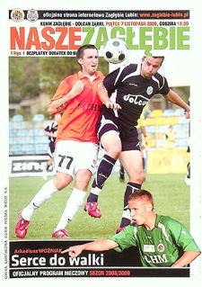 Nasze Zagłębie : 1 liga : Oficjalny program meczowy sezon 2008/2009, 7 listopada 2008