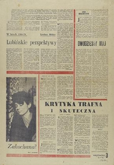 Wiadomości : Tygodnik Zagłębia Miedziowego nr 18 (422), kwiecień `65