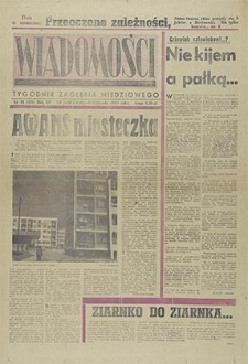 Wiadomości : Tygodnik Zagłębia Miedziowego nr 44 (448), październik `65