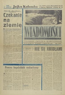 Wiadomości : Tygodnik Zagłębia Miedziowego nr 48 (452), listopad `65