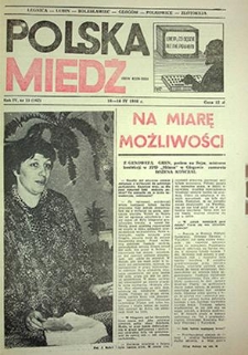 Polska Miedź nr 15 (162), kwiecień `86