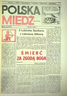 Polska Miedź nr 20 (167), maj `86