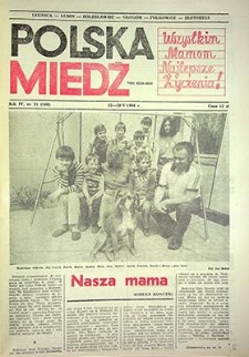 Polska Miedź nr 21 (168), maj `86