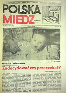 Polska Miedź nr 25 (172), czerwiec `86