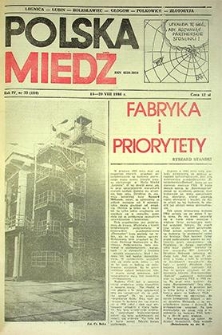 Polska Miedź nr 33 (180), sierpień `86