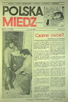 Polska Miedź nr 37 (184), wrzesień `86