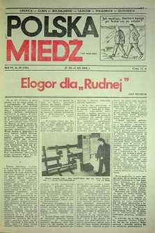 Polska Miedź nr 48 (195), listopad `86