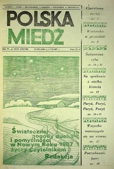 Polska Miedź nr 51/52 (198/199), grudzień `86