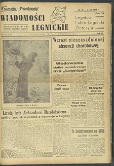 Wiadomości Legnickie nr 47 (139), listopad `59