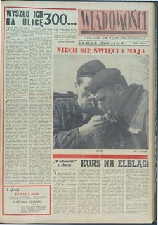 Wiadomości Legnickie nr 18 (422), kwiecień `65