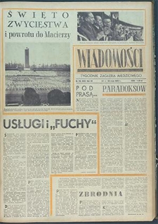 Wiadomości Legnickie nr 20 (424), maj `65