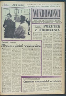 Wiadomości Legnickie nr 47 (451), listopad `65