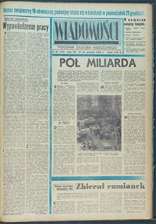 Wiadomości Legnickie nr 50 (454), grudzień `65