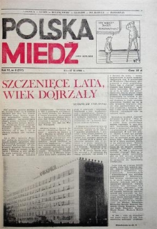 Polska Miedź nr 6 (257), luty `88